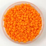 Preciosa Czech Glass Seed Bead - Opaque Orange - 9/0