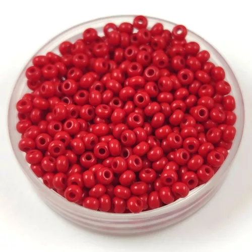 Preciosa seed bead - 93190 - Opaque Red -  9/0 - 100g - WHOLESALE