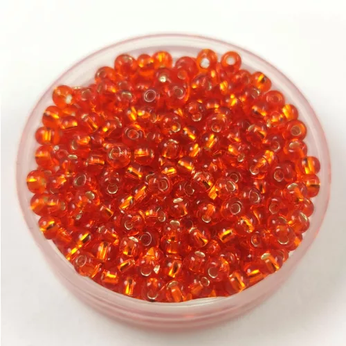 Preciosa Czech Glass Seed Bead - Silver Lined Topas - 9/0