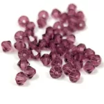 Preciosa bicone gyöngy - Amethyst - méret: 3mm - 250db - AKCIOS