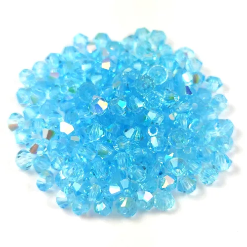 Preciosa bicone gyöngy - Aqua Bohemica AB - méret: 3mm - 250db - AKCIOS