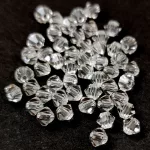 Preciosa bicone gyöngy - Crystal - méret: 4mm - 250db - AKCIOS