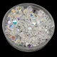 Preciosa bicone gyöngy - Crystal AB - méret: 4mm - 250db - AKCIOS