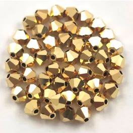   Preciosa bicone gyöngy - Crystal Full Aurum - méret: 3mm - 250db - AKCIOS