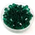 Preciosa bicone gyöngy - Emerald - méret: 3mm - 250db - AKCIOS