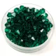 Preciosa bicone gyöngy - Emerald - méret: 3mm - 250db - AKCIOS