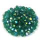 Preciosa bicone gyöngy - Emerald AB - méret: 3mm - 250db - AKCIOS