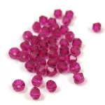Preciosa bicone gyöngy - Fuchsia - méret: 3mm - 250db - AKCIOS