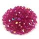 Preciosa bicone gyöngy - Fuchsia AB - méret: 3mm - 250db - AKCIOS