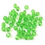 Preciosa bicone gyöngy - Peridot - méret: 3mm - 250db - AKCIOS
