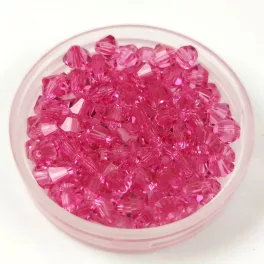   Preciosa bicone gyöngy - Rose - méret: 3mm - 250db - AKCIOS