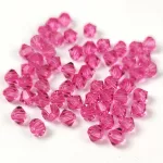 Preciosa bicone gyöngy - Rose - méret: 3mm - 250db - AKCIOS