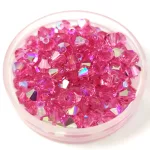 Preciosa bicone gyöngy - Rose AB - méret: 3mm - 250db - AKCIOS