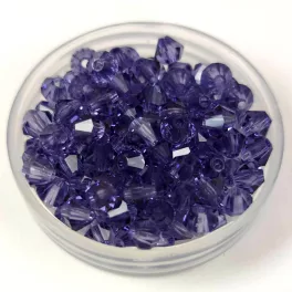   Preciosa bicone gyöngy - Tanzanite - méret: 3mm - 250db - AKCIOS