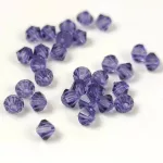Preciosa bicone gyöngy - Tanzanite - méret: 3mm - 250db - AKCIOS
