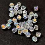 Preciosa bicone gyöngy - Crystal AB - méret: 4mm - 250db - AKCIOS