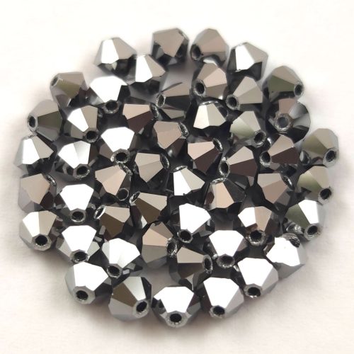 Preciosa bicone gyöngy - Crystal - 4mm