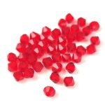 Preciosa bicone gyöngy - Light Siam - méret: 4mm - 250db - AKCIOS