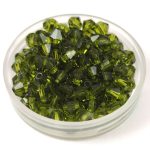 Preciosa bicone gyöngy - Olivine - méret: 4mm - 250db - AKCIOS