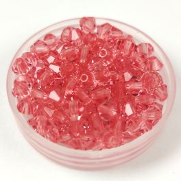   Preciosa bicone gyöngy - Rose Peach - méret: 4mm - 250db - AKCIOS