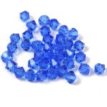 Preciosa bicone gyöngy - Sapphire - méret: 4mm - 250db - AKCIOS