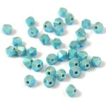 Preciosa bicone gyöngy - Turquoise AB 2X - méret: 4mm - 250db - AKCIOS