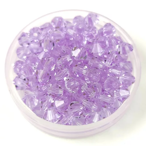 Preciosa bicone gyöngy - Violet - méret: 4mm - 250db - AKCIOS