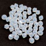 Preciosa bicone gyöngy - White Opal - méret: 4mm - 250db - AKCIOS