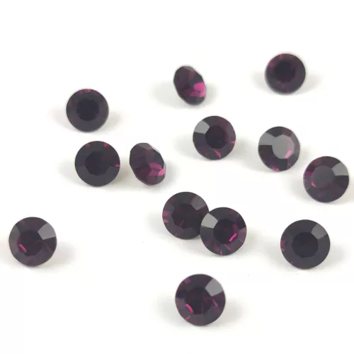 Preciosa chaton gyöngy - Amethyst - méret: 8mm - 12db - AKCIOS