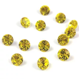   Preciosa chaton gyöngy - Citrine - méret: 8mm - 12db - AKCIOS