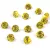 Preciosa chaton gyöngy - Citrine - méret: 8mm - 12db - AKCIOS