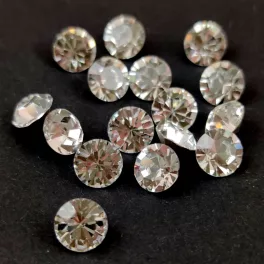   Preciosa chaton gyöngy - Crystal - méret: 8mm - 12db - AKCIOS