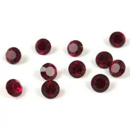Preciosa chaton gyöngy - Ruby - méret: 8mm - 12db - AKCIOS