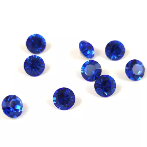 Preciosa chaton gyöngy - Sapphire - méret: 8mm - 12db - AKCIOS