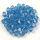 Preciosa bicone gyöngy - Malibu Blue - 3mm - 50db