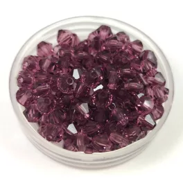 Preciosa bicone bead - Amethyst - 3mm
