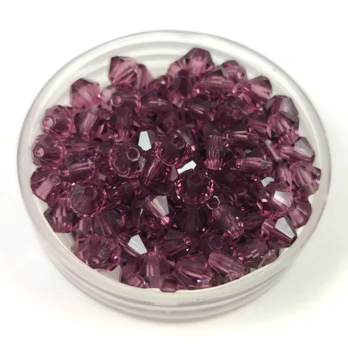 Preciosa bicone bead - Amethyst - 3mm