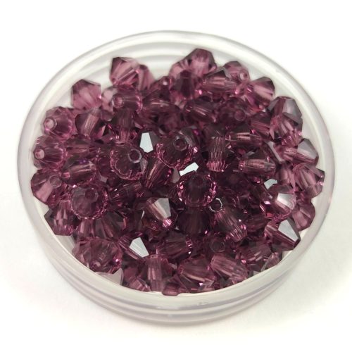 Preciosa bicone bead - Amethyst - 4mm