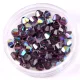 Preciosa bicone gyöngy - Amethyst AB - 3mm