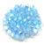 Preciosa bicone gyöngy - Aqua-ab- 2X - 4mm