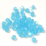 Preciosa bicone gyöngy - Aqua Bohemica Matt AB - 4mm