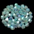 Preciosa bicone gyöngy -  Silver Aqua AB 2x - 4mm