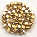 Preciosa bicone gyöngy - Aurum Full - 4mm
