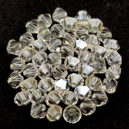 Preciosa bicone gyöngy - Crystal - 4mm