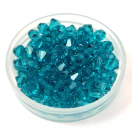 Preciosa bicone gyöngy - Blue Zircon - 3mm