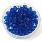 Preciosa bicone gyöngy - Capri Blue - 3mm