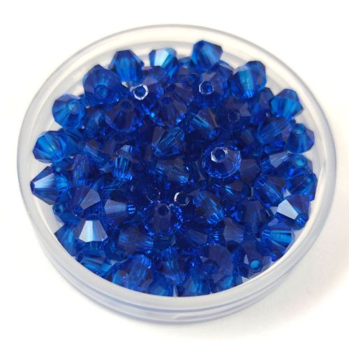 Preciosa bicone bead - Capri Blue - 4mm