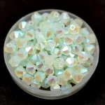 Preciosa bicone gyöngy - Chrysolite Opal AB 2X - 4mm