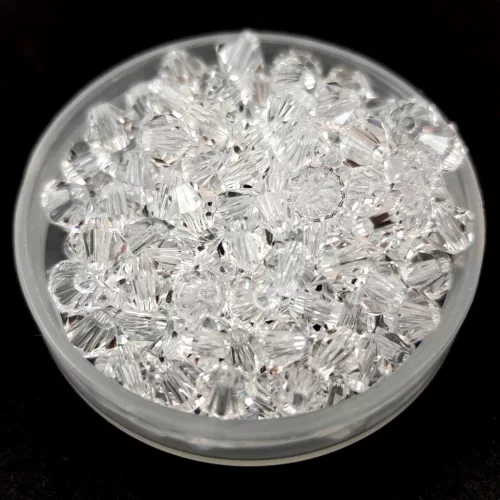 Preciosa bicone gyöngy - Crystal - 3mm - 50db