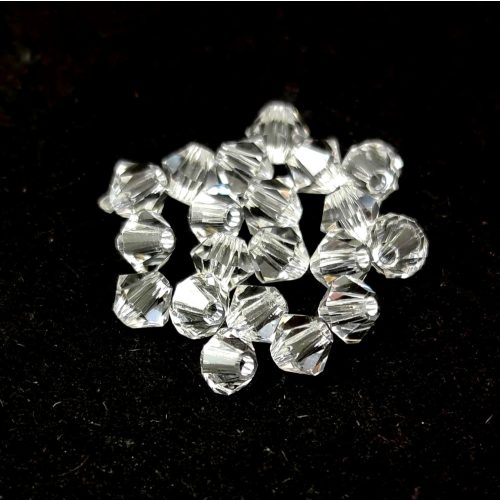 Preciosa bicone bead - Crystal - 3mm